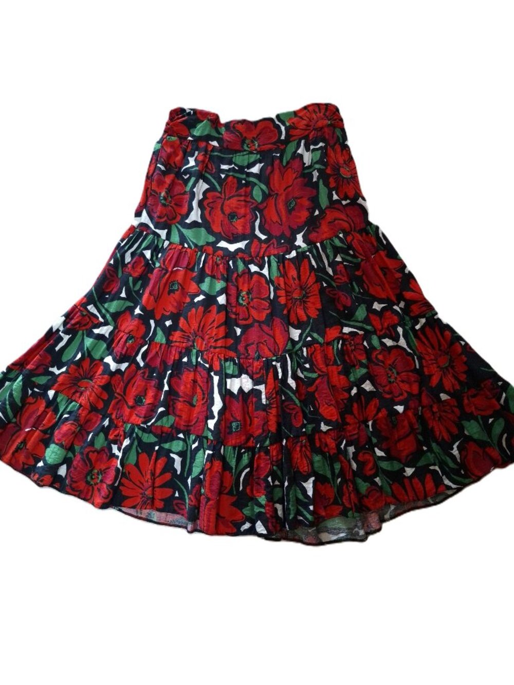 TU Woman Bold Red Floral Statement Skirt Size UK 14/US 10